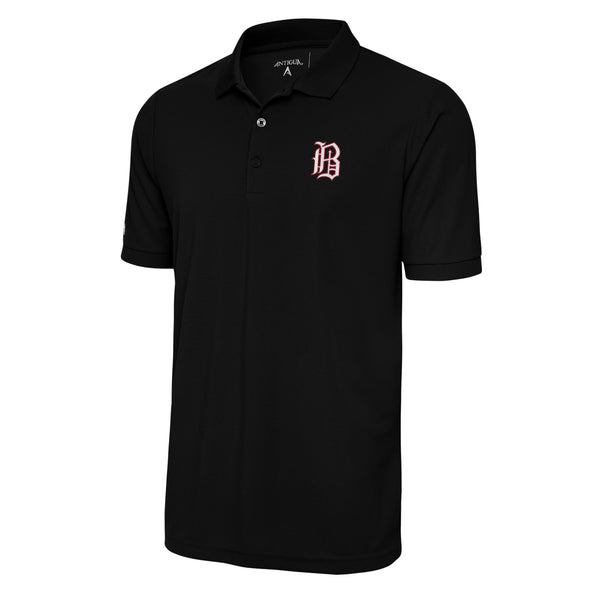 Antigua Black Legacy Polo -- Old English B