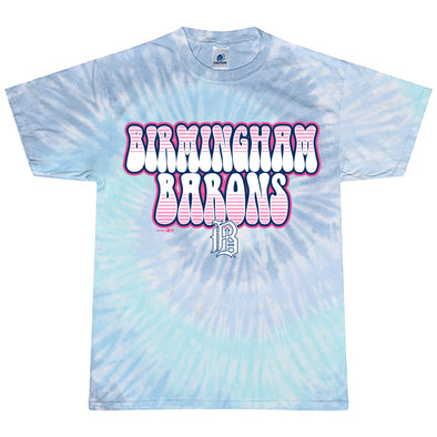 Barons Youth Tie-Dyed Tee, Lagoon