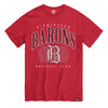 Barons Red Double Header Franklin Tee