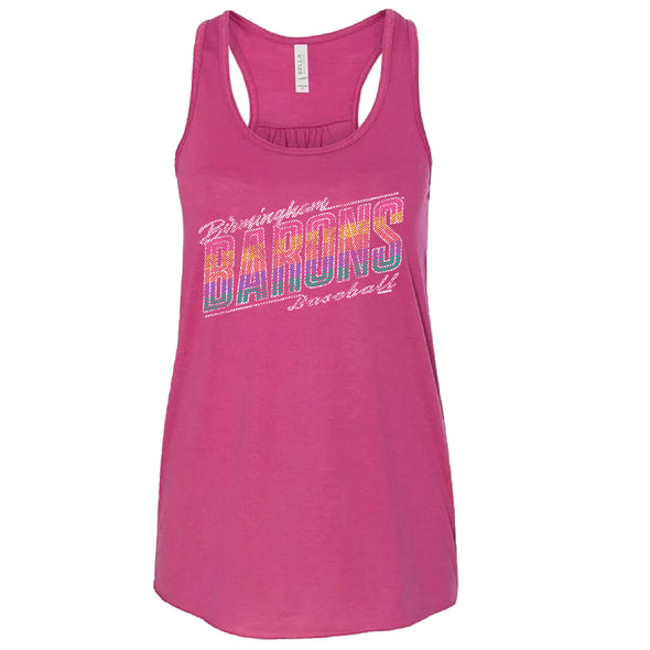 Ladies Flowy Racerback Tank - Berry