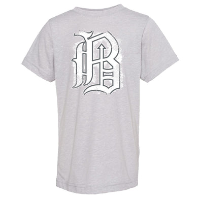 Barons Youth Grey Melange T-Shirt